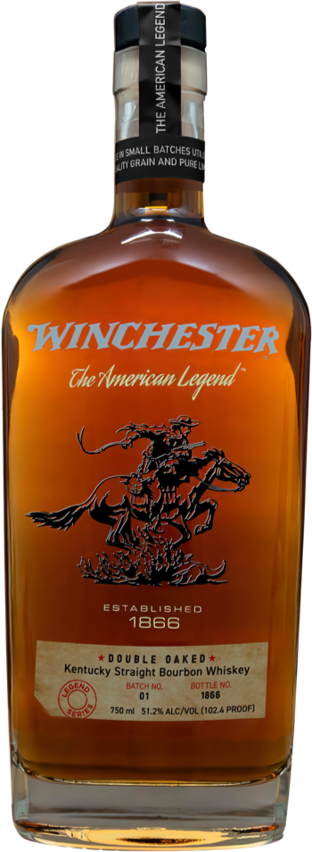 Winchester Bourbon Double Oaked Bourbon Whiskey bottle